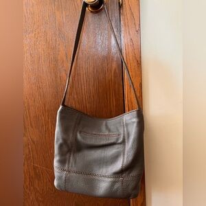 The Sak Grey Leather Hobo Bag/Purse